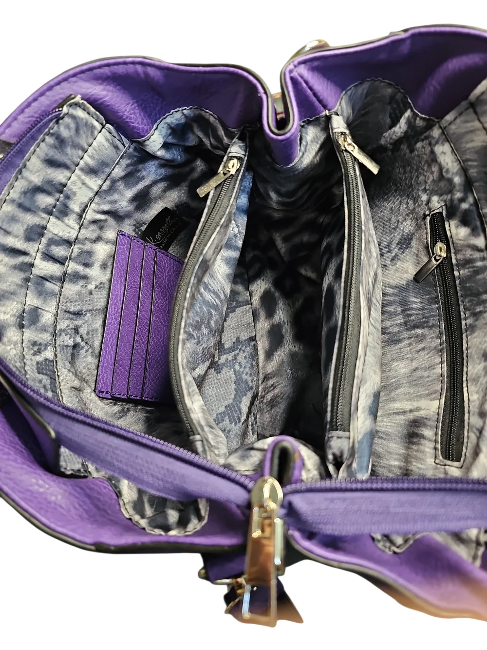 K. Carrol Vibrant Purple  Shoulder Bag NWT - Picture 3 of 4